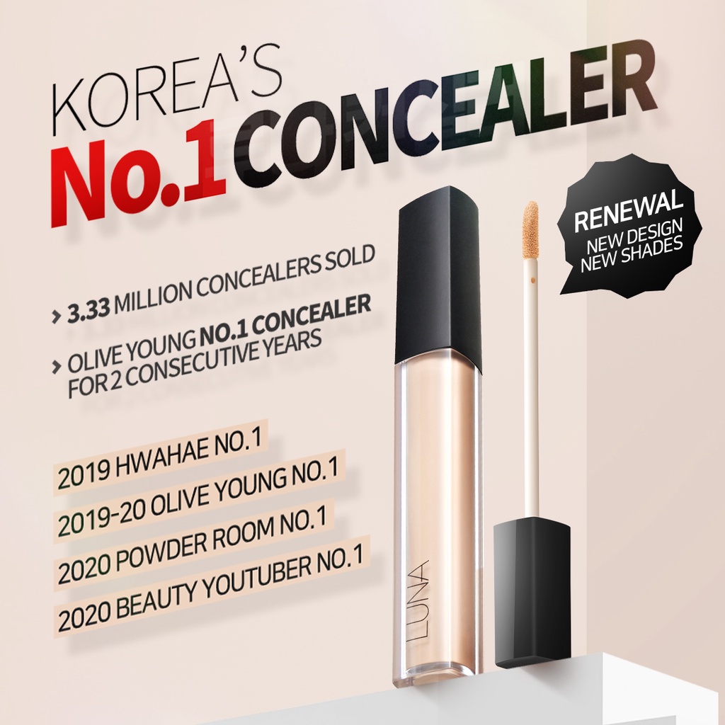 Luna Kem Che Khuyết Điểm Lâu Trôi Phù Hợp Với Mọi Loại Da 7.5g