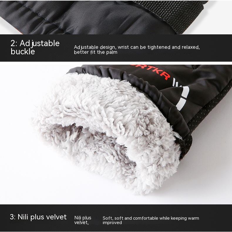 Găng Tay Lái Xe Chống Thấm Nước Giữ Ấm Mùa Đông Dành Cho Nam