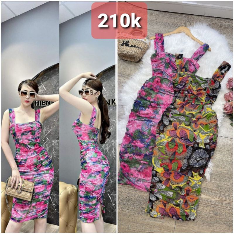 Đầm body hai dây