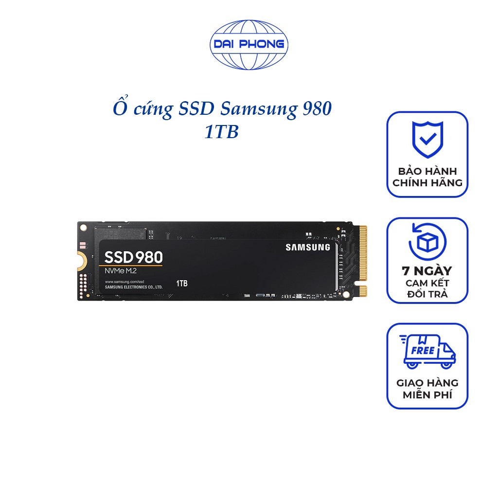 Ổ Cứng SSD M2 NVME Samsung 980 EVO 1TB - Hàng Chính Hãng