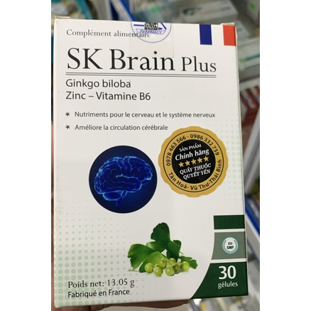 Bổ não SK Brain Plus Ginkgo biloba