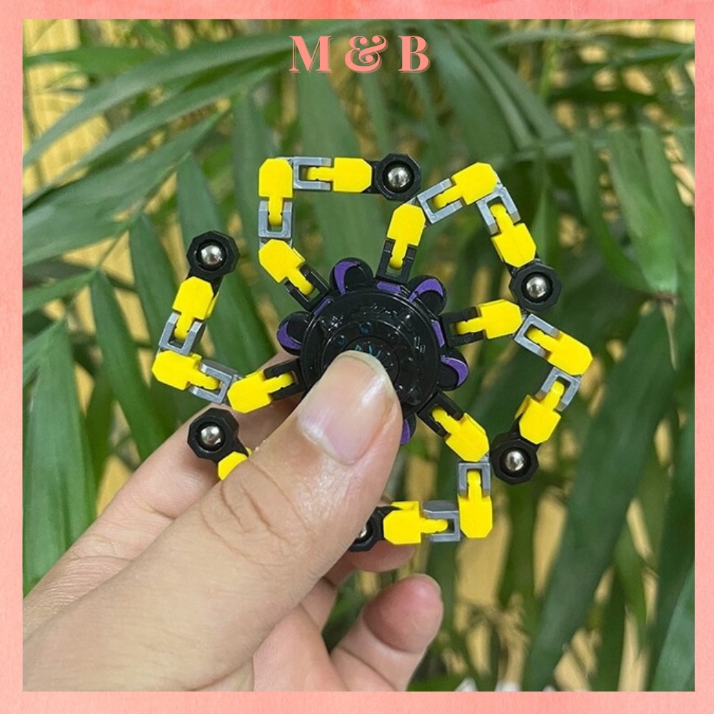 Spinner Robot Kim Loại 6 Cánh Cao Cấp Con Quay Vô Cực Thần Tốc Ma Thuật Manh Nhất Gấp Gọn Để Bàn Có Thể Đổi Nhiều Kiểu