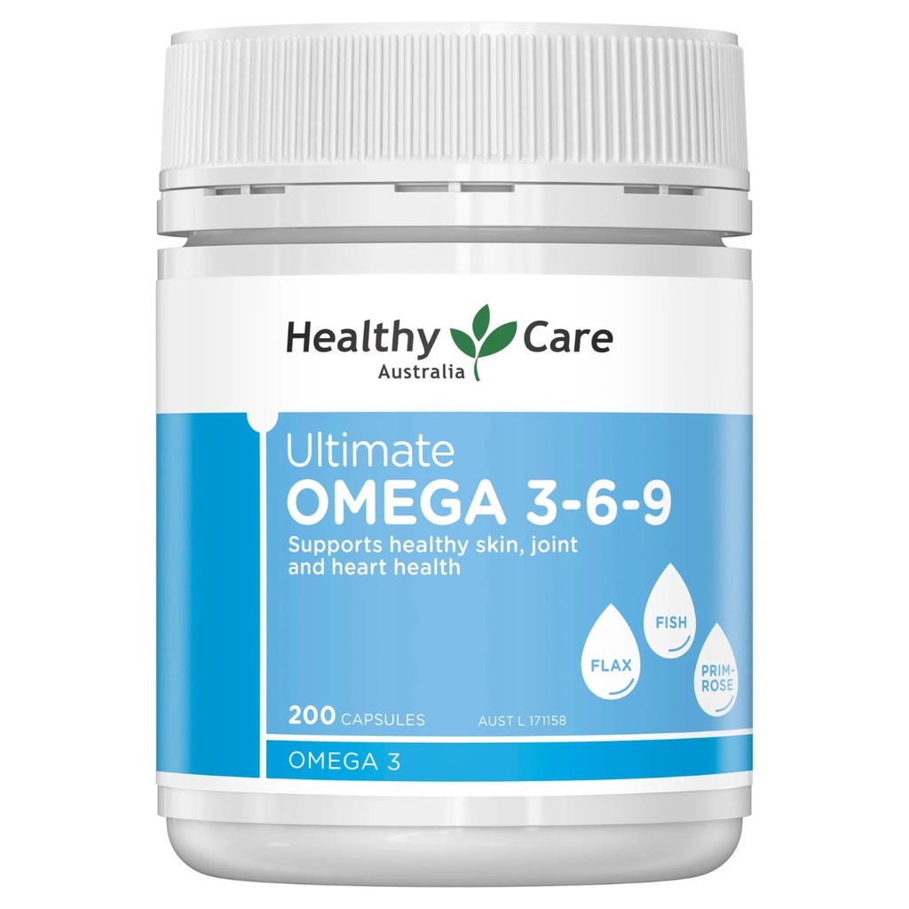 Viên uống Healthy care Ultimate Omega 3-6-9 hộp 200 viên