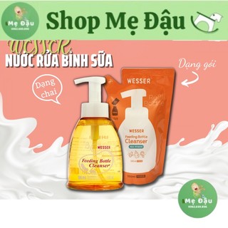 Nước rửa bình sữa Wesser mẫu mới nhất