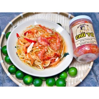 Mắm tép trộn đu đủ 500gr | nghiện store | freeship