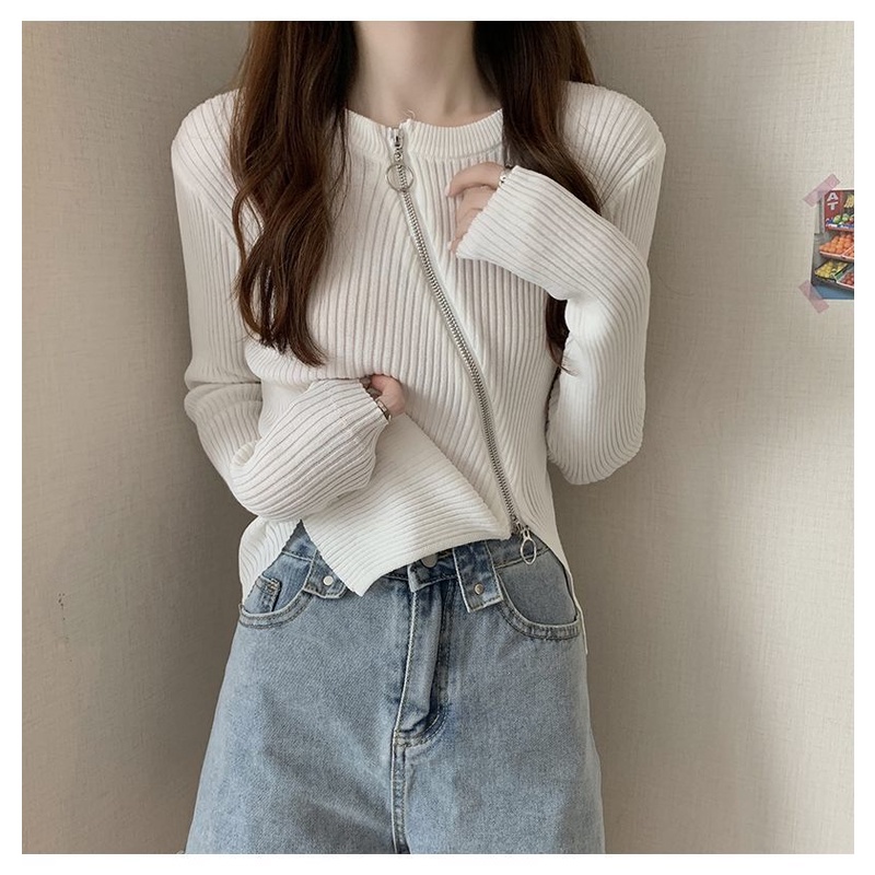 Áo Dệt Kim Dáng Ôm Thiết Kế Độc Đáo Thời Trang Mới Cho Nữ Sweater