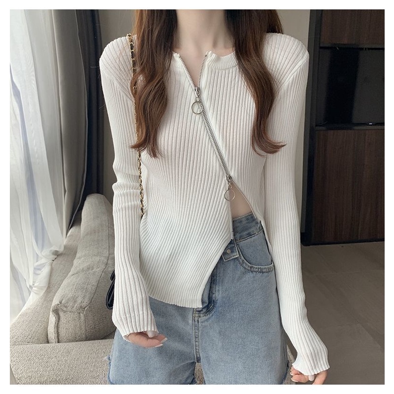 Áo Dệt Kim Dáng Ôm Thiết Kế Độc Đáo Thời Trang Mới Cho Nữ Sweater
