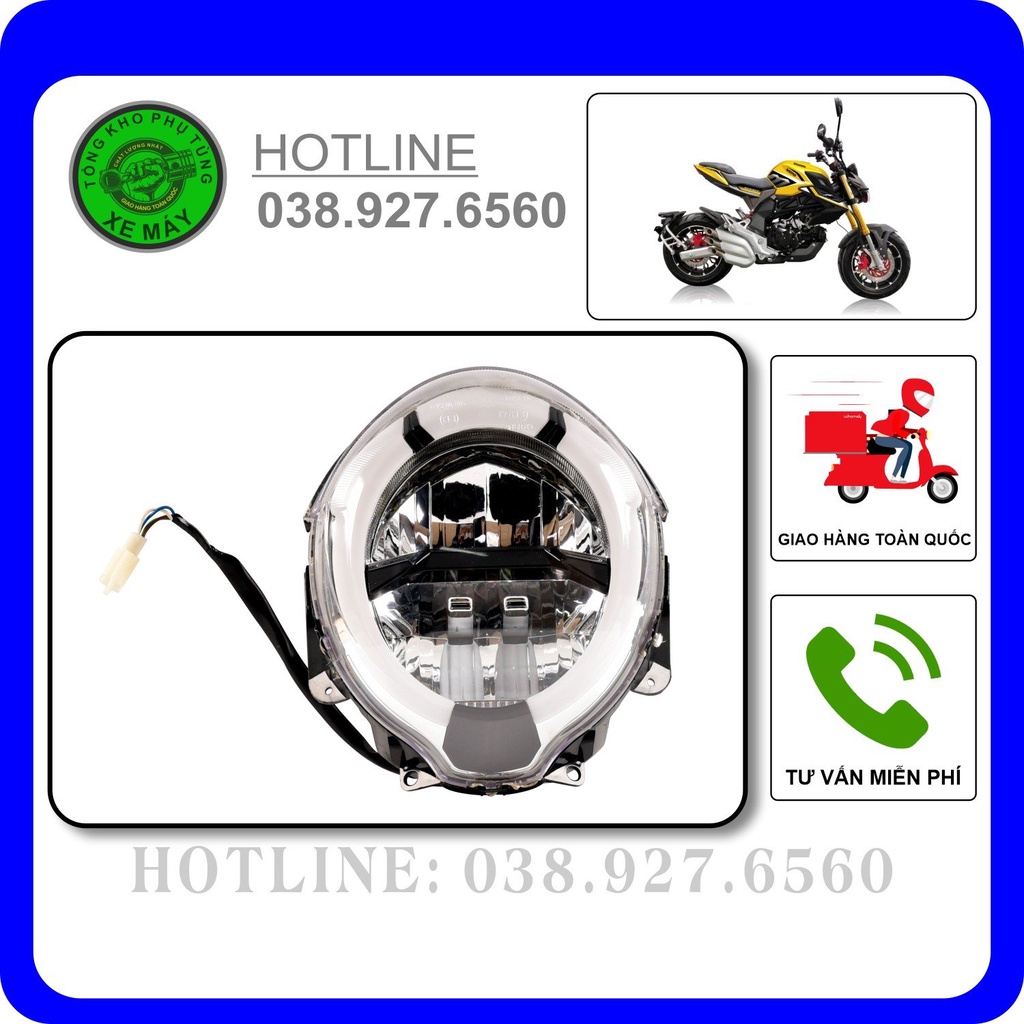 Pha đèn/ Đèn pha/ Cụm đầu đèn Mv Augusta/ U1 (Hàng chuẩn zin nhập khẩu nguyên chiếc)
