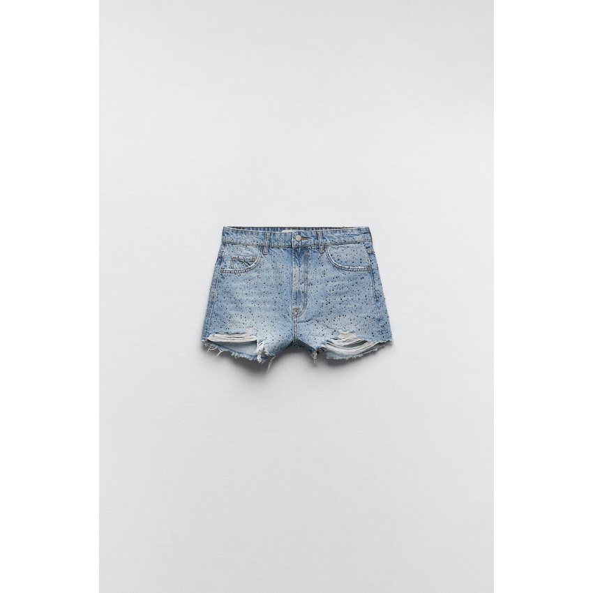 Quần denim đính hạt ZARA AUTH