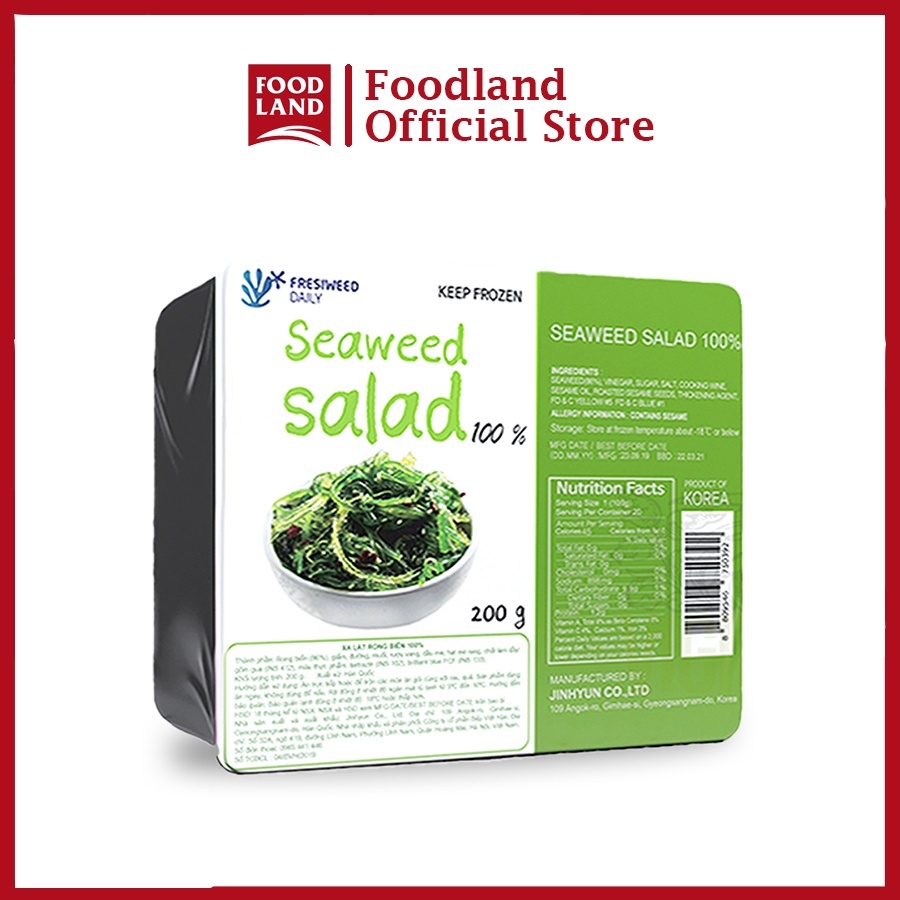 Xa Lát Salad Rong Biển Fresiweed 200G - Rong biển tươi trộn dầu mè, salad rong biển - Foodland