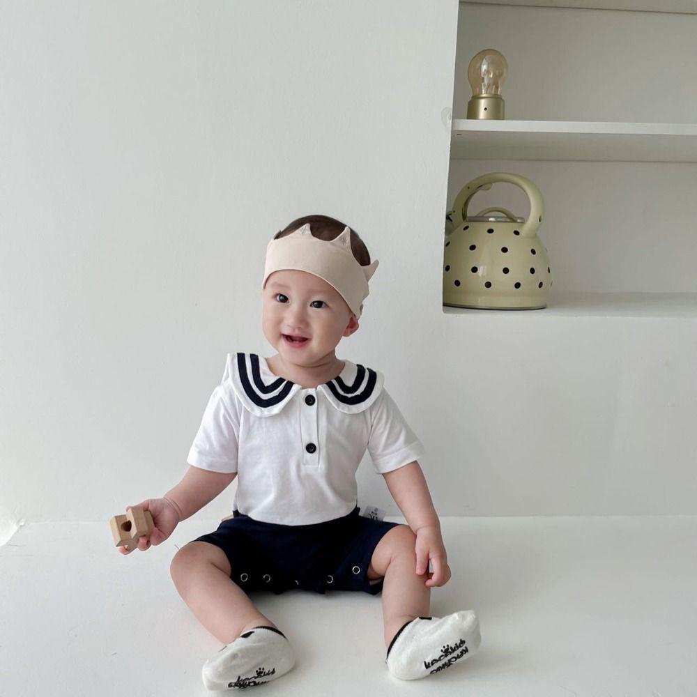 Băng Đô Cài Tóc Thêu Hình Vương Miện Phong Cách Hàn Quốc Dễ Thương Cho Bé Gái