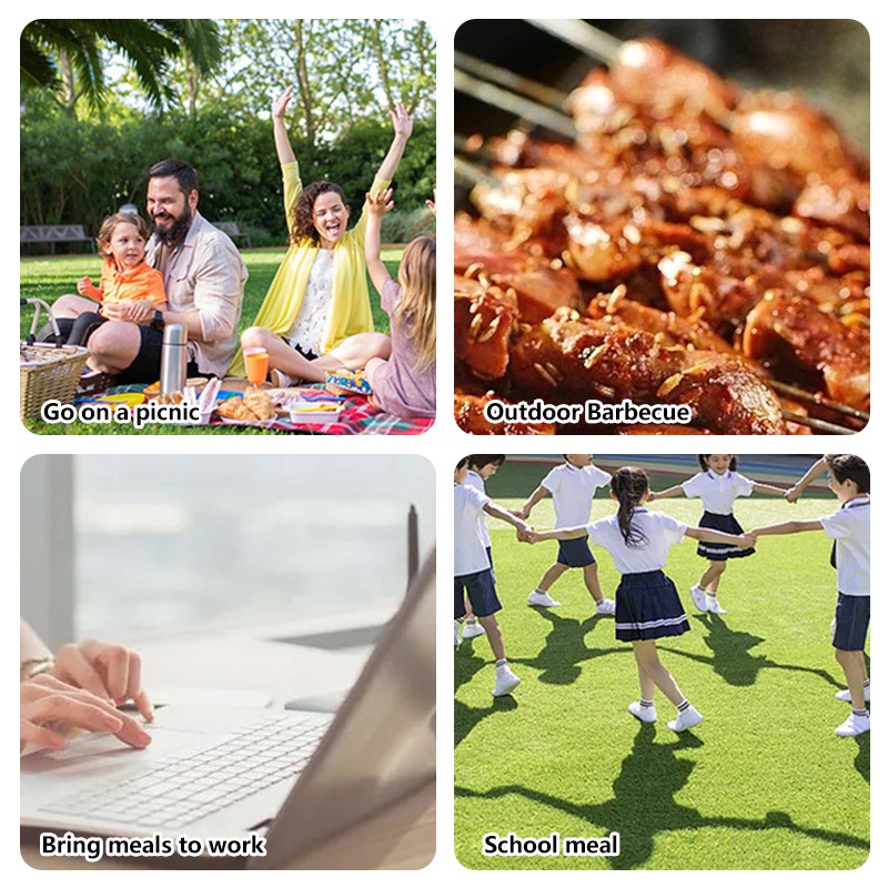 Túi giữ nhiệt đựng cơm, túi đựng hộp cơm văn phòng chống thấm nước có quai xách tiện dụng