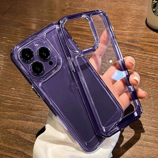 Ốp Điện Thoại Silicon Dày Mềm Màu Trong Suốt Chống Sốc Cho iPhone 12 13 14 Pro Max Mini 14 Plus 11