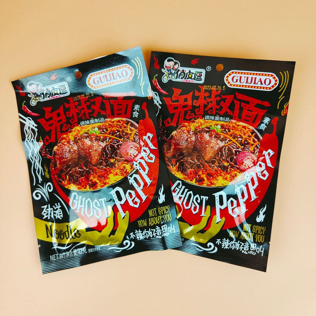 Que Sợi Cay Tiêu Đen Ghost Pepper Ăn Liền Siêu Ngon - Gói 42gr