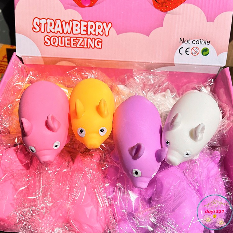 Heo Bóp Mềm ⚡ HOT TREND ⚡ Squishy Mochi Lợn Hồng Cute, Đồ Chơi Xả Stress Dễ Thương Xua Tan Căng Thẳng