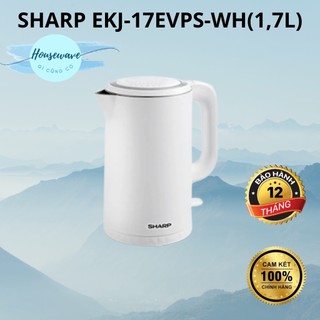 Bình đun siêu tốc sharp ekj-17evps-wh - hàng chính hãng