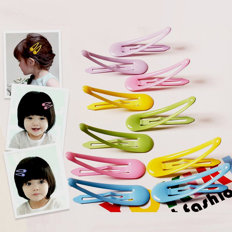 Set 5 Kẹp Tóc Màu Kẹo Ngọt Ngào Dễ Thương Phong Cách Hàn Quốc Cho Bé Gái