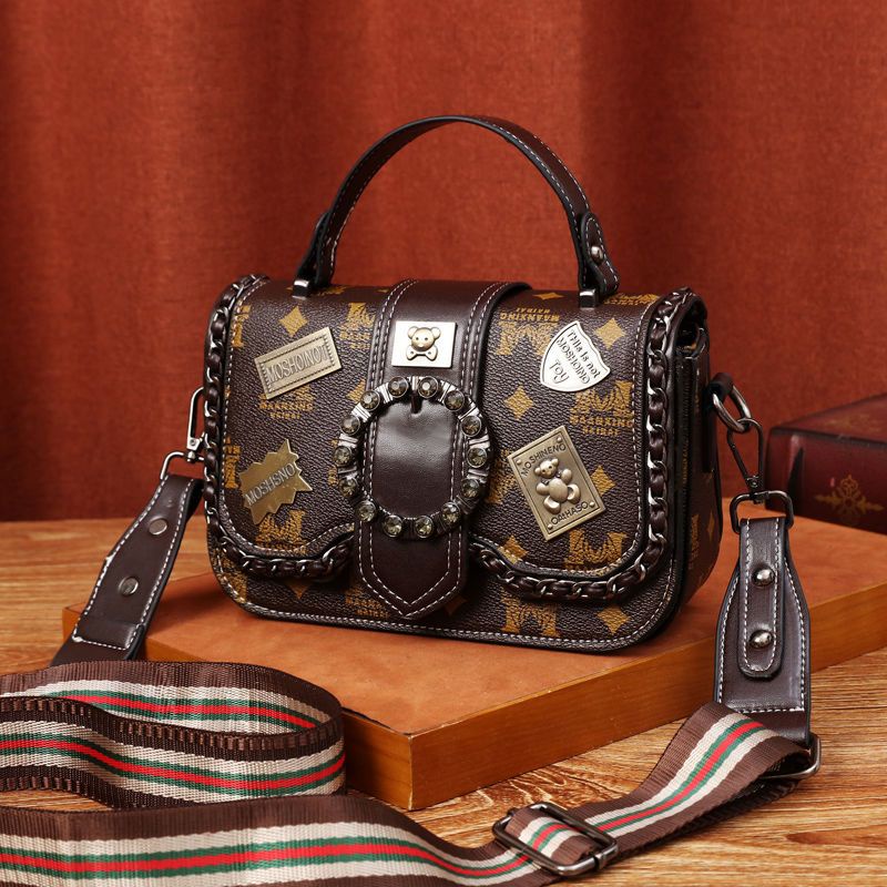 Túi đeo chéo túi xách nữ túi đeo chéo nữ  túi xách 2023 Thời trang mới xu hướng Vintage in rộng dây đeo vai túi vai đơn