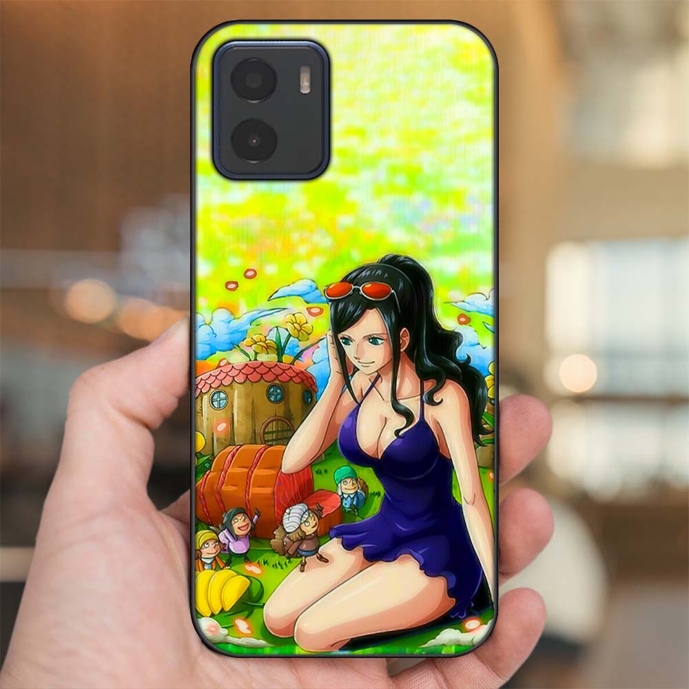 Ốp lưng Vivo Y15s, Y15a viền đen in hình Nico Robin One Piece Đảo Hải Tặc