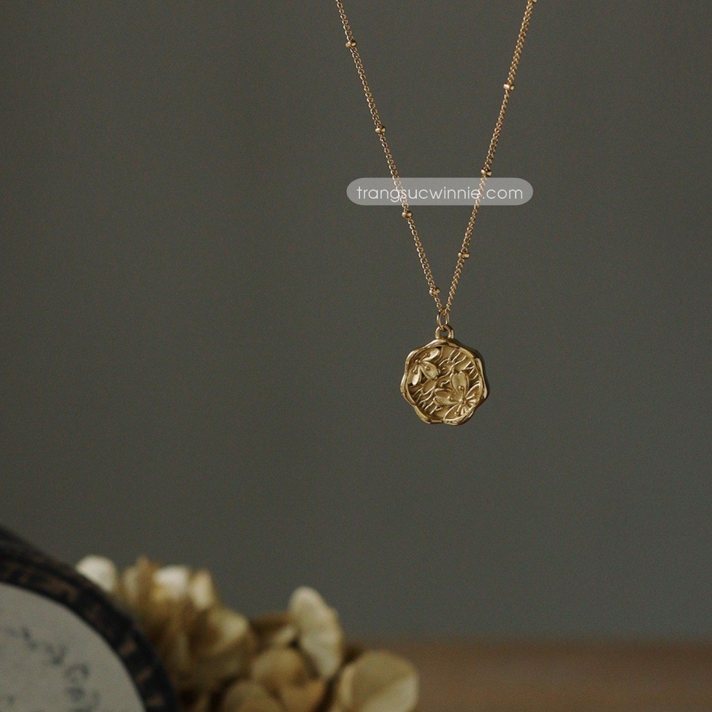 Dây chuyền nữ titan Hoa mai