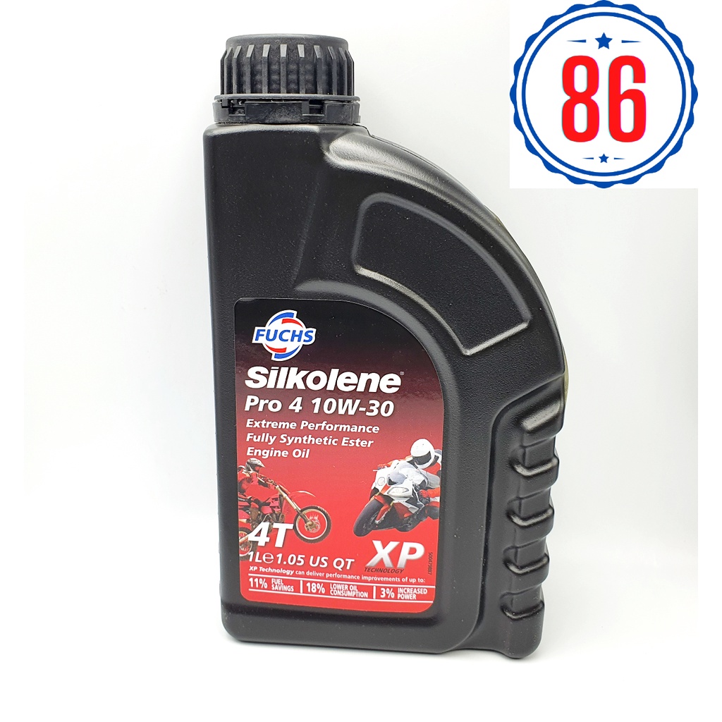 Fuchs Silkolene Pro 10W30-10W50 nhớt tổng hợp dành cho xe máy, moto, côn tay.. - Sản xuất tại Anh