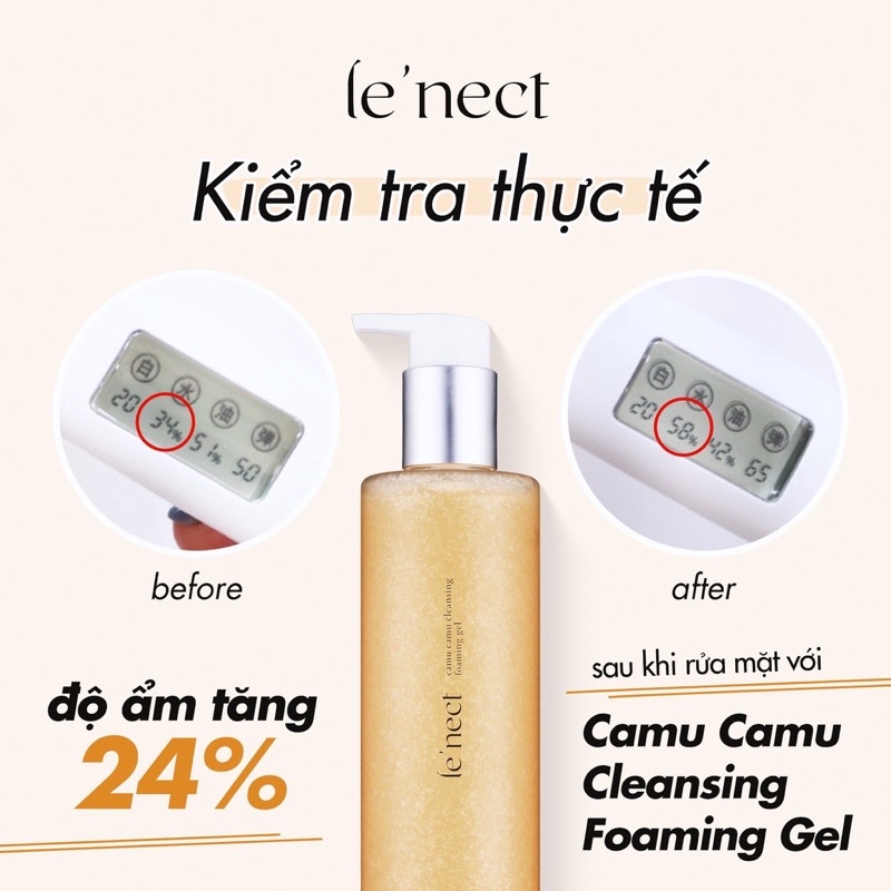 Sữa rửa mặt Trắng da Be'Balance Camu Camu Cleansing Foalming Gel 300ml