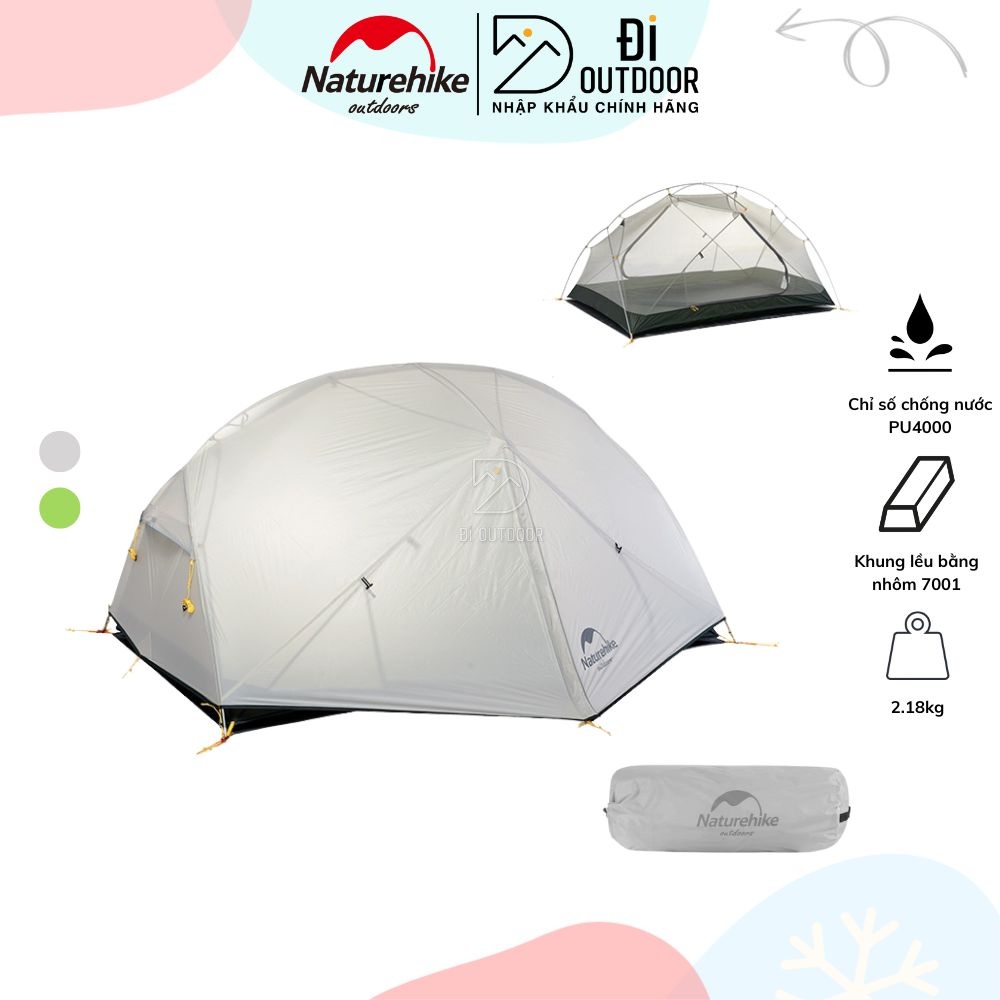 Lều Mongar Naturehike NH17T007-M Siệu Nhẹ Chống Nước 4000mm