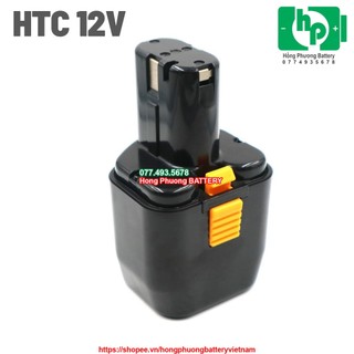 Vỏ pin Hitachi đứng 12V Ni-Mh 3.0Ah kèm tem [ HP Battery ]