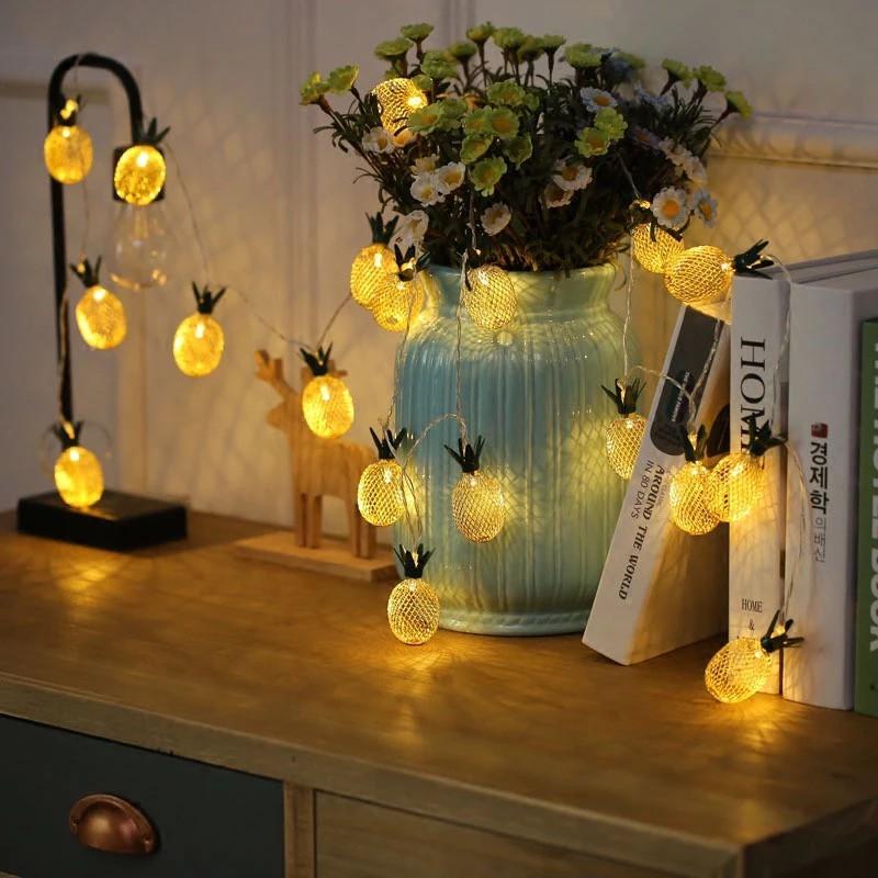Đèn Led Hình Lá Kim Trang Trí Nhà Cửa Góc Học Tập 10 Bóng 1.5M