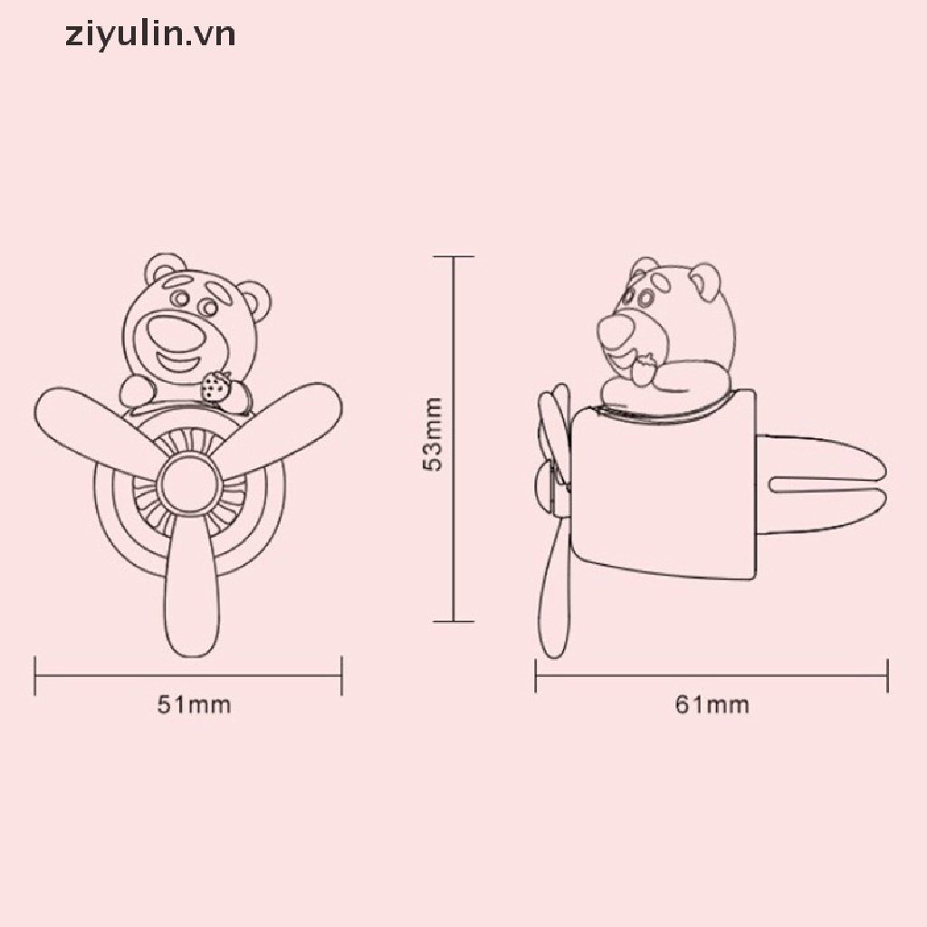 Kẹp Thông Gió Xe Hơi ziyulin Sanrios Cinnamoroll Purin Kitty Anime Kawaii