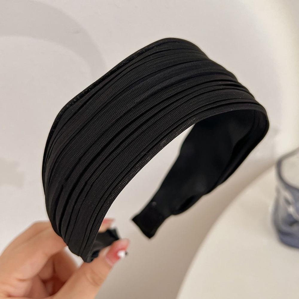 ANEMONE Băng Đô Cài Tóc Xếp Ly Đơn Giản Tinh Tế Thời Trang Cho Nữ