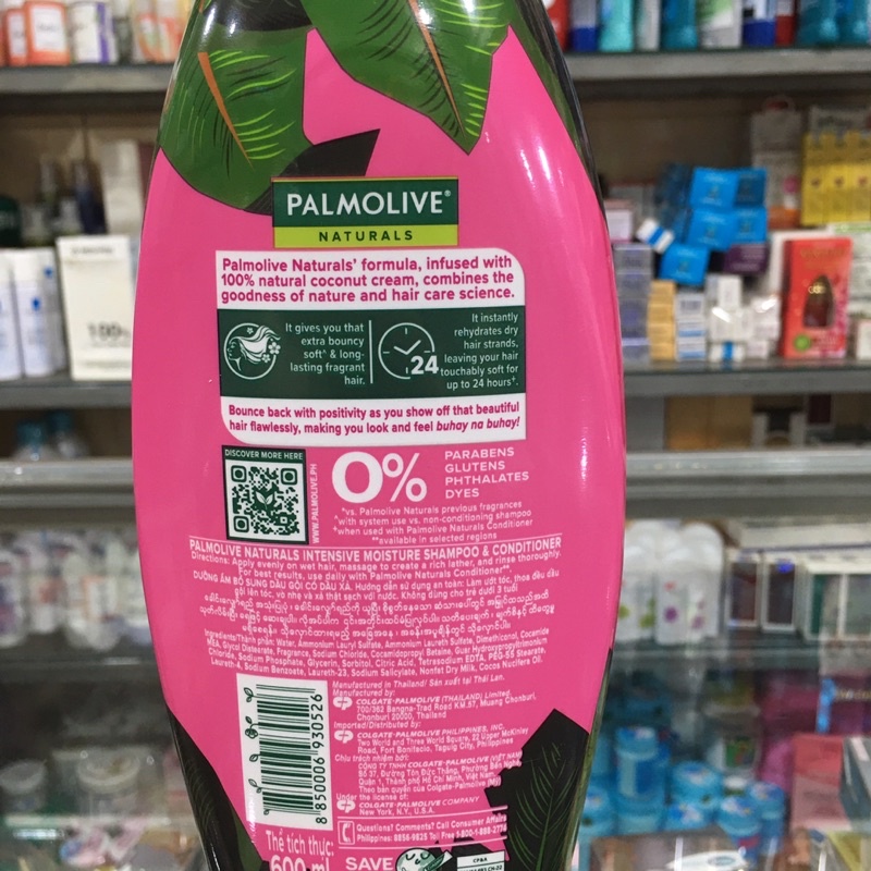 Dầu gội Palmolive Naturals dưỡng ẩm bổ sung 600ml