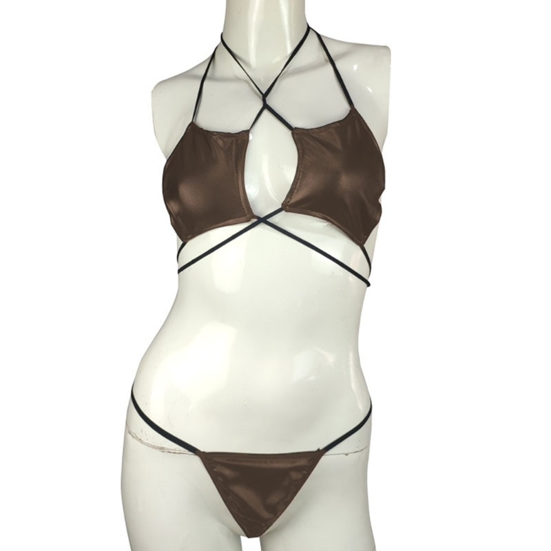 Bộ Bikini 2 Mảnh Cột Dây Họa Tiết Ngôi Sao Quyến Rũ Cho Nữ