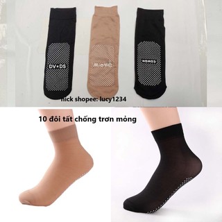 10 đôi tất da chống trơn nữ