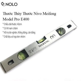 Thước Thủy Thước Nivo Meifeng Model Pro E400 Từ Tính Đo Góc Đo Cân Bằng Chất Liệu Vỏ Nhôm Dài 40cm Thân Hít Nam Châm
