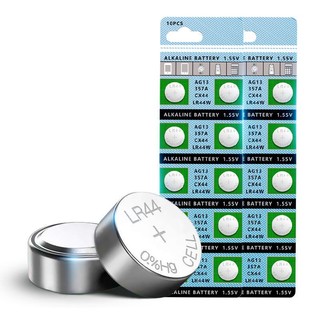 [1 vỉ 10 viên] Pin cúc áo LR44