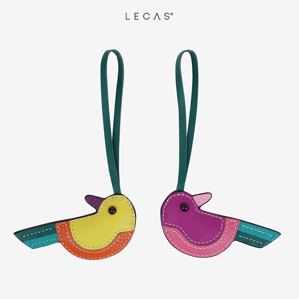 Phụ kiện trang trí túi ví Da Thật LECAS Charm Vàng Anh