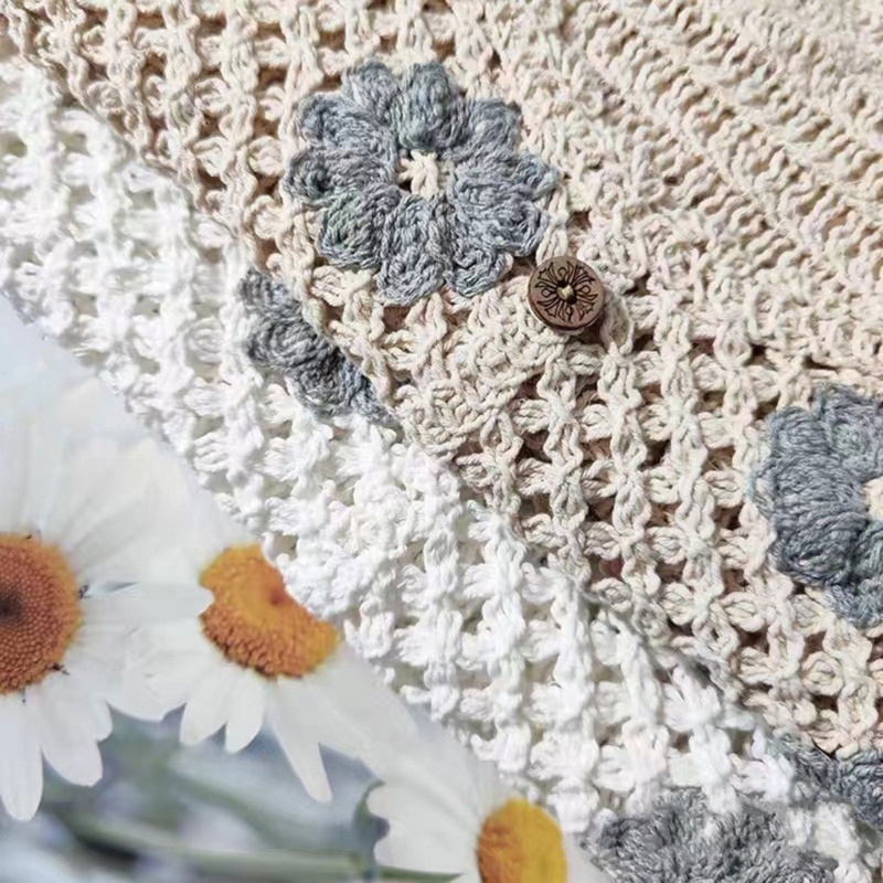 Áo Croptop Dệt Kim Cổ Chữ V Không Tay Phong Cách Vintage Dành Cho Nữ