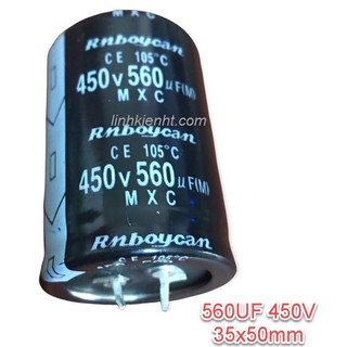 560uf 450v tụ nguồn máy hàn 560uf mới 35x50mm