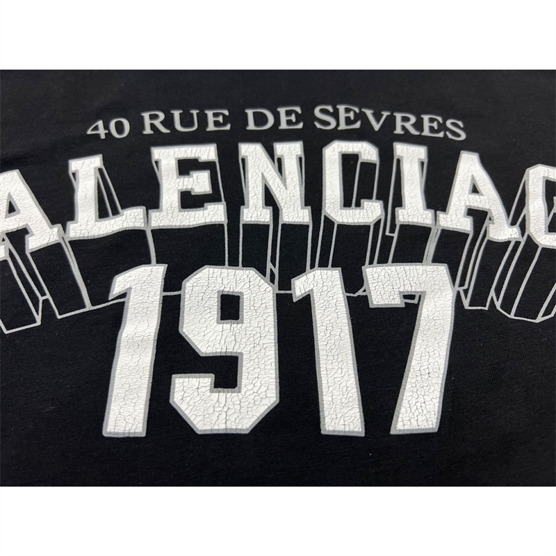 Áo Thun Ba8le88- Tay Ngắn In Chữ 1917 Thời Trang Đường Phố Chất Lượng Cao