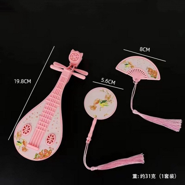 Phụ kiện trang trí bánh  bộ đàn nhựa trang trí bánh