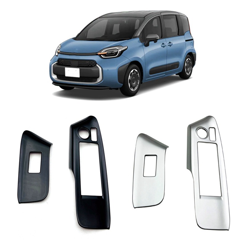 Khung Viền Bảng Điều Khiển Nâng Cửa Kính Xe Hơi Màu Đen Bóng Cho Toyota Sienta 2023 RHD