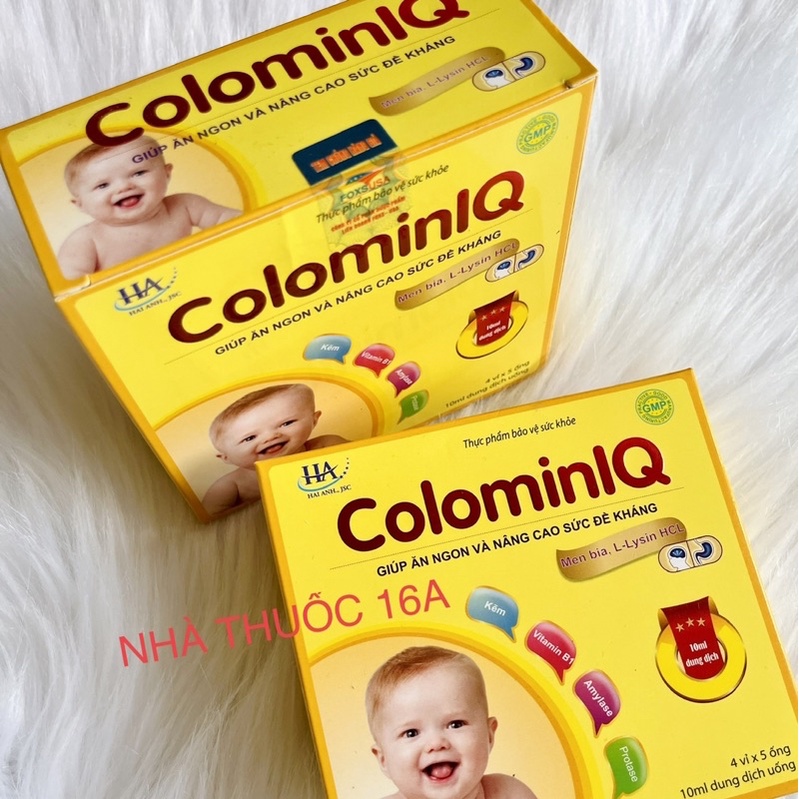 SIRO COLOMIN IQ - HỖ TRỢ TĂNG CƯỜNG SỨC ĐỀ KHÁNG, GIÚP BÉ ĂN NGON - HỘP 20 ỐNG