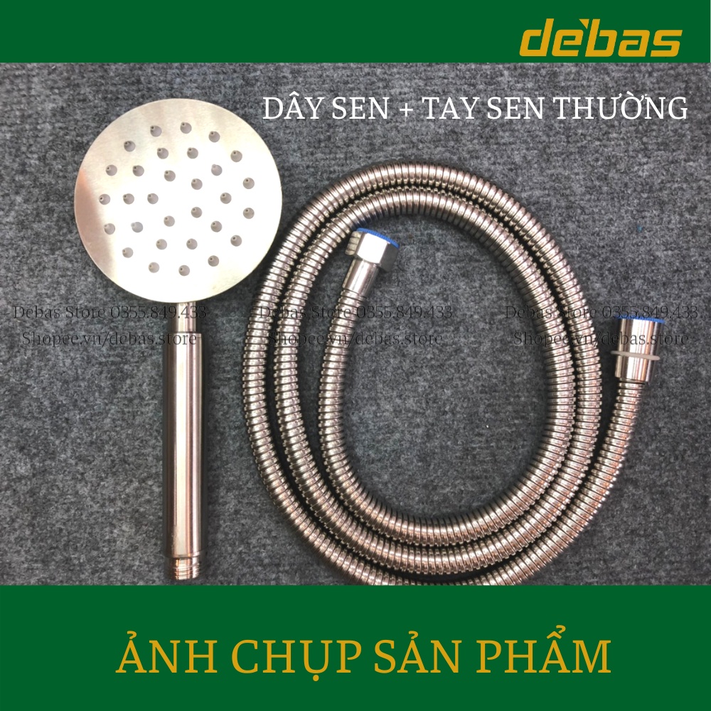 Bộ vòi sen tắm nóng lạnh inox 304 tăng áp nhập khẩu cao cấp Debas SI5351 SI5352