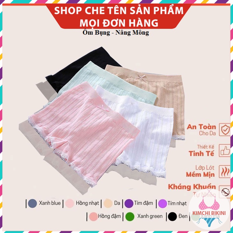 Quần mặc trong váy co giãn 4 chiều ôm bụng nâng mông KIMCHIBIKINI chíp nữ kháng khuẩn xuất Nhật QL001