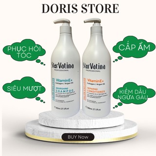DẦU GỘI XẢ STAR VATINA 500ML DƯỠNG ẨM TÁI SINH PHỤC HỒI TÓC HƯƠNG NƯỚC HOA HÀNG CHÍNH HÃNG