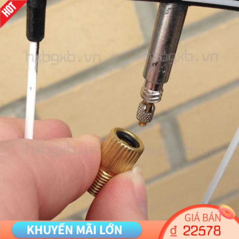 Set 10 Đầu Nối Van Bơm Hơi Xe Đạp Leo Núi Bằng Đồng Thau