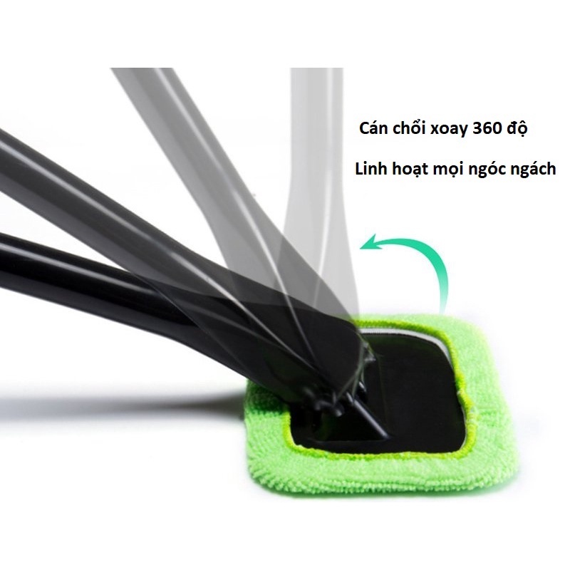 Dụng Cụ Vệ Sinh Kính Lái, Kính Chắn Gió Xe Ô Tô Kèm Khăn Lau Xe Vải Chống Xước Thấm Hút Nước Chống Bám Vân Tay Cao Cấp