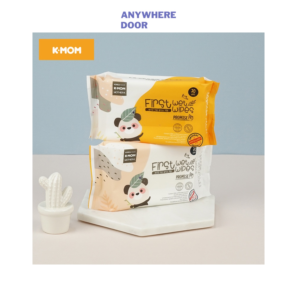 Khăn ướt cao cấp K-Mom Hàn Quốc 70 khăn/túi