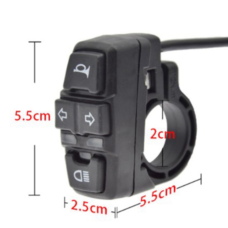 Đèn Cảnh Báo An Toàn 24-48V Chống Nước Phích Cắm SM Cho Xe Đạp Điện